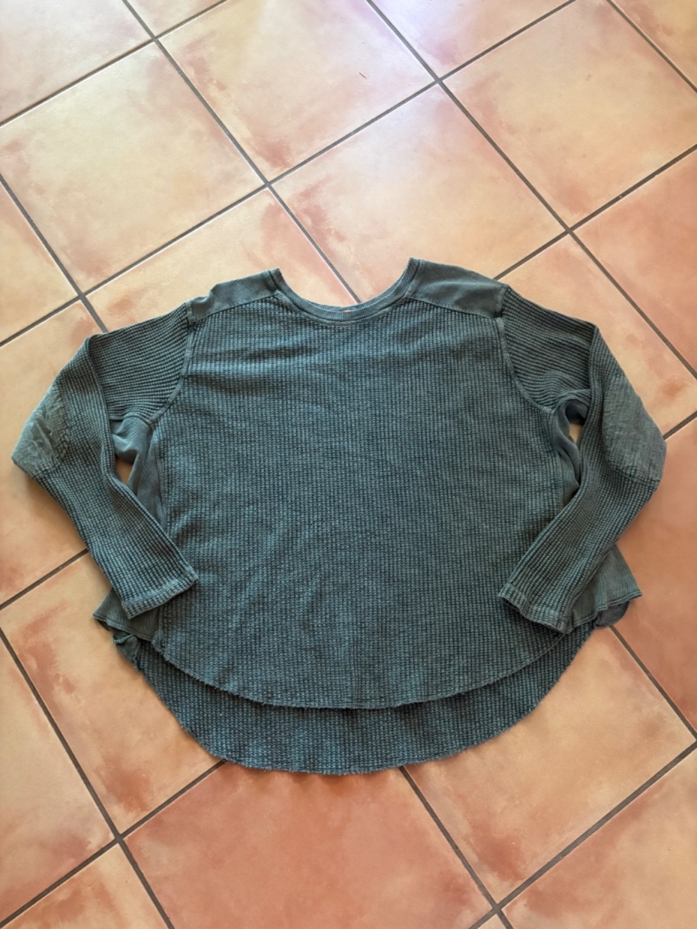 Free People FP One Blake Thermal Green Size S $68 - Picture 4 of 9